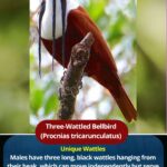 Three-Wattled Bellbird (Procnias tricarunculatus)